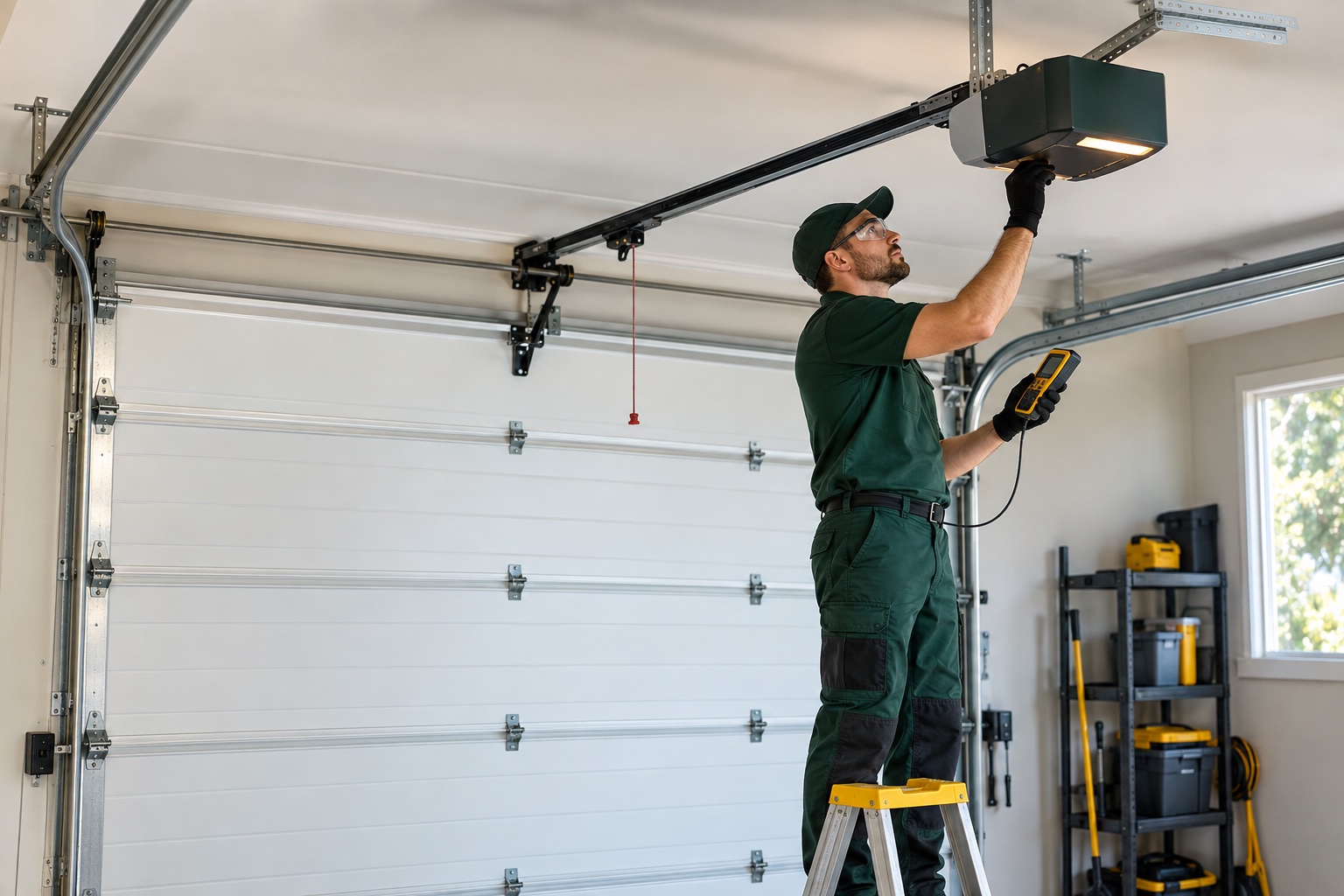Diagnostic de la motorisation d’une porte de garage sectionnelle